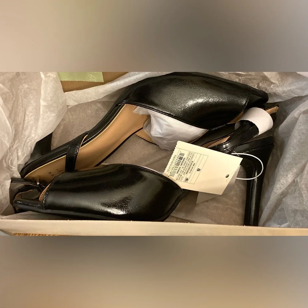 Women’s Virginia Heels with Memory Foam Insole – a New Day™ Black Size 8 new - Picture 7 of 7